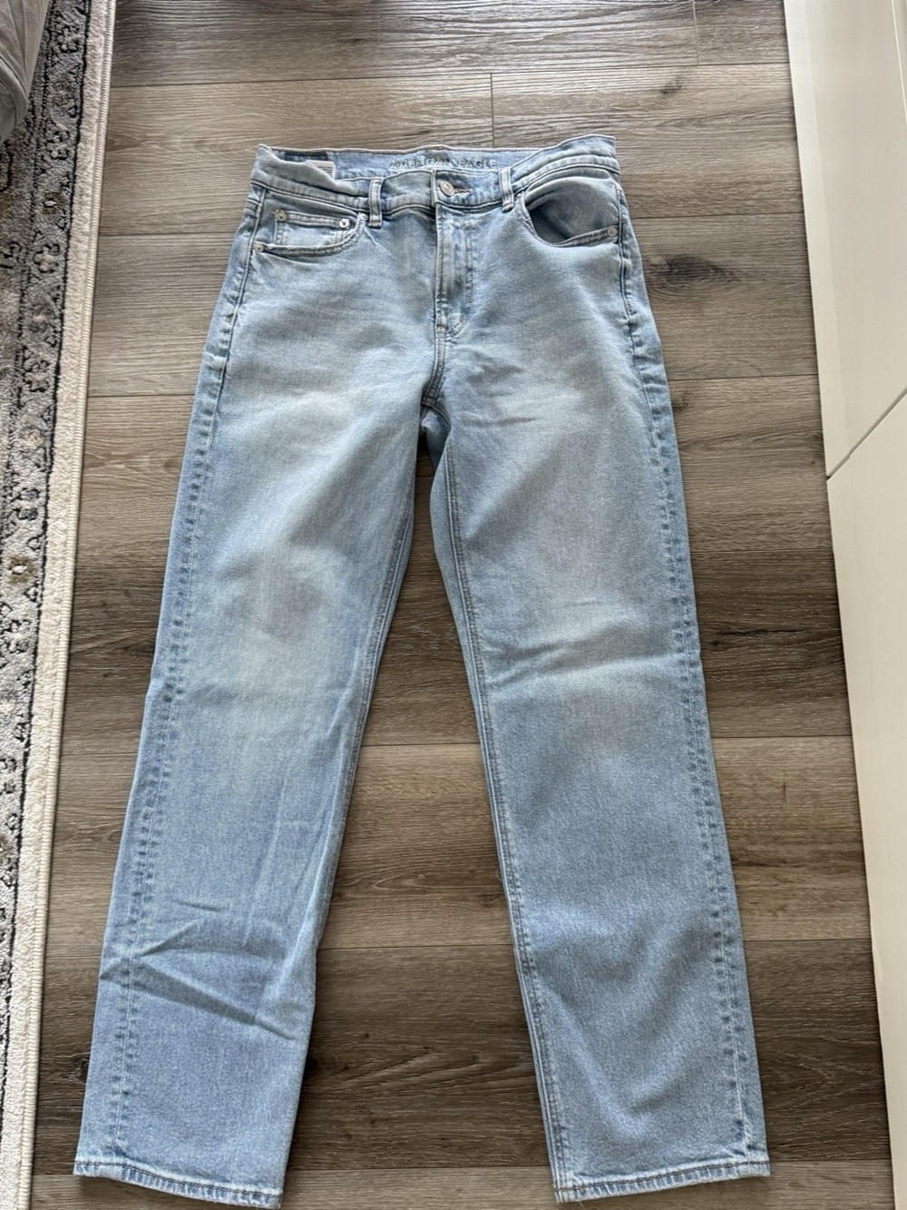 American Eagle blue straight leg jeans